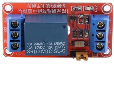 Allecto - Relay Module - Optocoupler - Sterke prestaties - 1 Kanaal - 5V 12V 24V - Voor automatisering - 10 Ampere