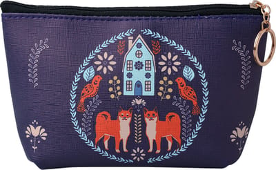 Juleeze Toilettas Dames 21x12 cm Paars Kunststof Vosjes