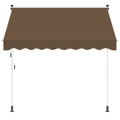 vidaXL - Handmatig - uitschuifbare - luifel - Taupe - 100 - cm