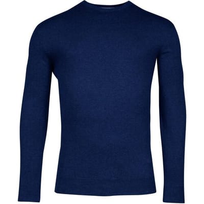 Baileys Trui Pima Cotton Crew Neck Uni Color Single Knit Cobalt / male