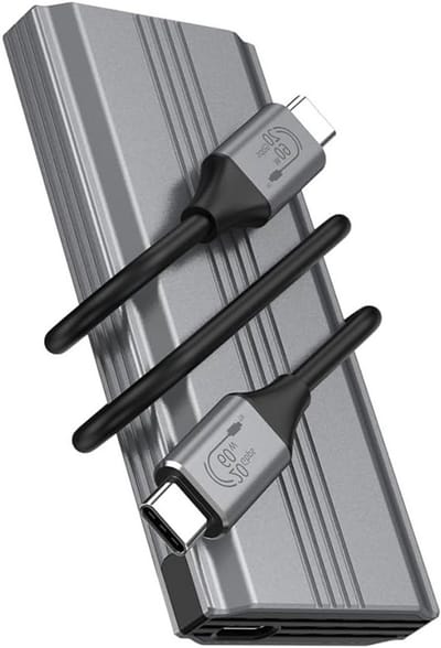 USB 4.0 20Gbps Type-C naar M.2 NVMe SATA SSD Behuizing voor 2280/2242/2250mm - Hoge snelheid, Duurzaam, Compatibel