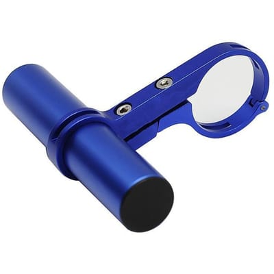1 stuks fietsstuur verlengstuk rek lamp zaklamp beugel clip fietsuitrusting koplamp houder accessoire 10cm blauw