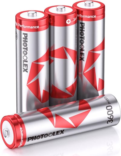 Oplaadbare Batterijen AA - Accu's Set - Energievoorziening - Hoge Piekvermogen - 3600mWh