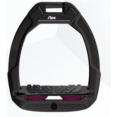 Veiligheidstrainers Paardrijden Inclinatie Ultra Grip Zwart/Zwart/Pruim Flex-On Safe-On