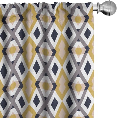 ABAKUHAUS Abstracte Voorhangen – Diamant Oneindigheid – 2x75x245 cm