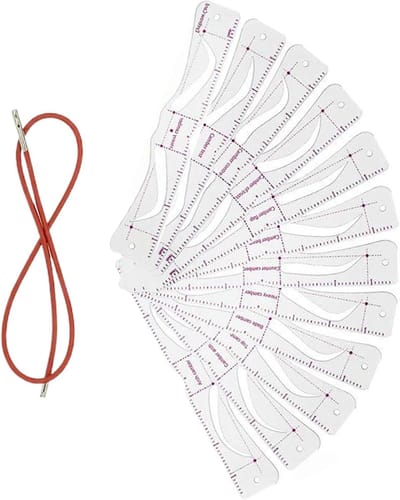 Wenkbrauw Sjabloon Kit - Make-up Tool - Wenkbrauwen Vormen - Herbruikbaar Met Band - 12 Stuks - Niet gespecificeerd