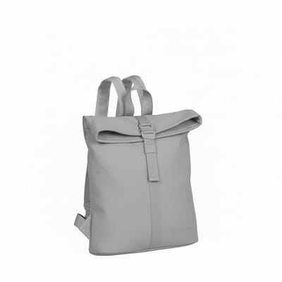 New Rebels Branson Los Angeles Rolltop Backpack Mini 7L Waterafstotende Rugzak PU Grijs