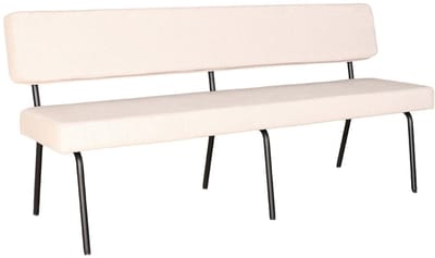 Eetkamerbank 180cm Wendy zand stof eetbank