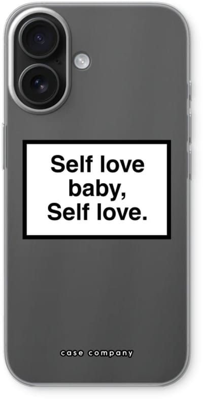 Case Company® - Hoesje geschikt voor iPhone 16 hoesje - Self love - Soft Cover Telefoonhoesje - Bescherming aan alle Kanten en Schermrand