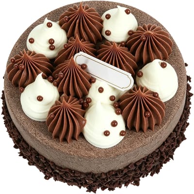 Modèle de Gâteau Faux 4 Pouces Multifonctionnel Réaliste Crème au Chocolat Accessoire de Présentation de Gâteau d'Anniversaire 1 PIÈCE black