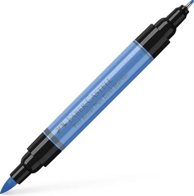 Faber-Castell tekenstift - Pitt Artist Pen - duo marker - 120 ultramarijn - FC-162120