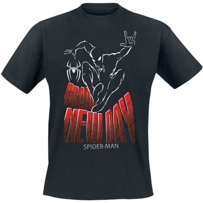 Spider-Man - Disney T-shirt - Brand New Day - Line Drawing - M tot XXL - voor Mannen - zwart