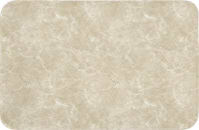 Badmat 60x40 cm - Antislip - Lichtbeige - Marmer - Diffusie adering - Badmatten voor badkamer - Badkamermat - Douchemat - Badkamer mat