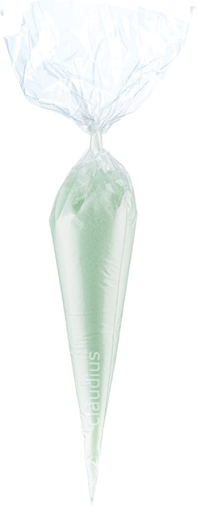Scrubzout Eucalyptus - 300 gram in puntzak transparant- set van 6 stuks - Hydraterende Lichaamsscrub