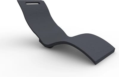 Arkema Design Serendipity Loungestoel - Antraciet/Donkergrijs - HDPE - 180 x 60 x 70 cm - 14 kg