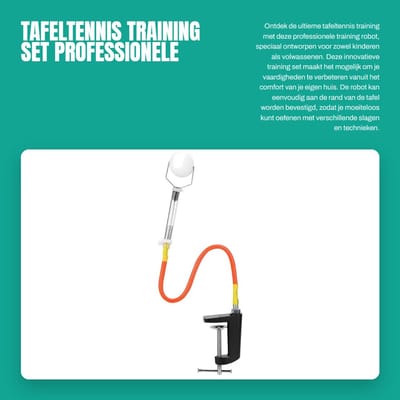 Dailygoods- Tafeltennis Training Set Professionele Robot - Pong Bal Clip - Verbindingsas - Bufferveer - Consistentie Balbaan - Voor Kinderen/Volwassenen - Tafeltennisrobot