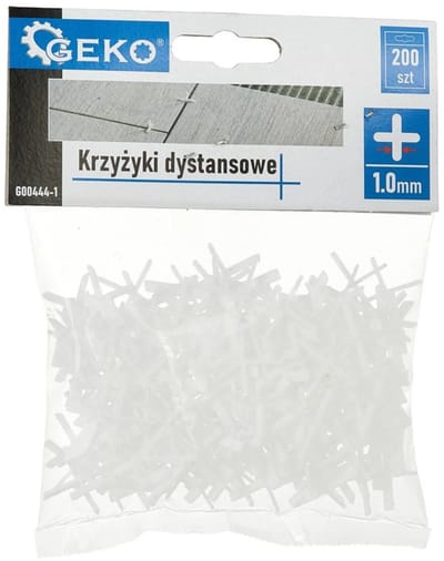GEKO Tegelafstandhouders - 1mm - 200 stuks - Voor binnen en buiten