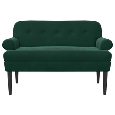 vidaXL - Lovingseat - met - knoopge - tuft - Donkergroen - 120 - x - 66 - x - 78 - cm