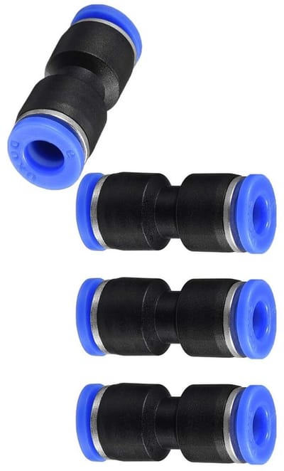Dailygoods - Pneumatische Snelkoppelingen voor 6mm Luchtleidingen (5 stuks)