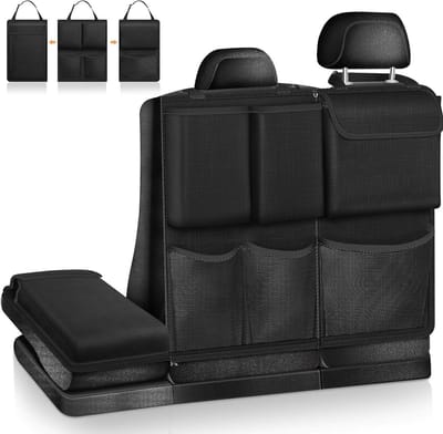 Car Boot Organizer - Ruime Tidy Organizer Bag met Afneembare Rugleuning en Ritsen, Ideaal voor Jeeps, SUV's en Vans, Perfecte Auto Accessoires voor een Opgeruimde Kofferbak