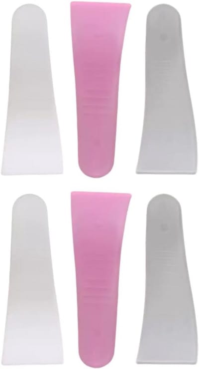 6-delig Wax Applicator Set - Herbruikbare Spatels en Stokjes - Niet-Klevend - Salon & Thuis Gebruik - Willekeurige Kleur