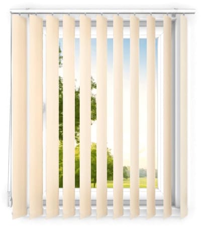 time4blinds - verticale lamellen - lamellen voor kantoorwerkplekken en voor thuis - Slaapkamer Jaloezieën - Keuken Jaloezieën - 80x120 cm - Abrikoos