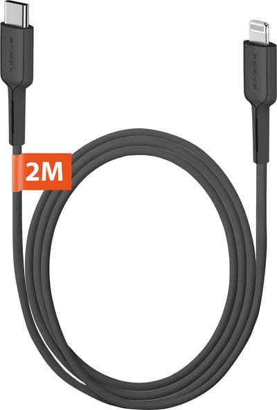 Oplader geschikt voor Lightning naar USB C Kabel - 2 Meter Snellader geschikt voor iPhone 14, 13, 12, 11, X, 8 Oplaadkabel - Origineel Xssive