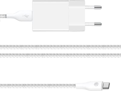 Usb stekker + usb C kabel 2 meter - Gsm lader - Telefoon oplader - Oplader A57, A56, A55, A36, A35, A26, A25, A23, A17 5G, Tab A11+, Tab A11, Tab A9+, Tab A9, Tab A8 10.5