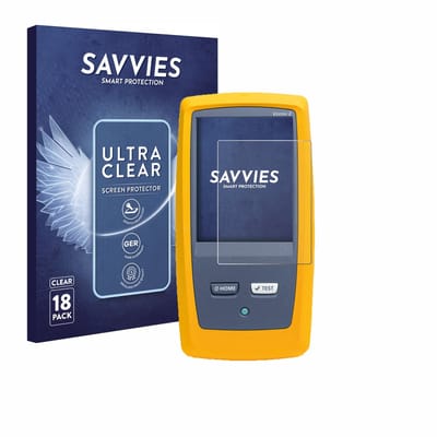Savvies - Screenprotector voor Fluke DSX8000 - Folie Beschermfolie transparant 18 Stuks
