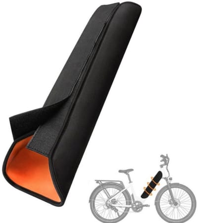 Daity Beschermhoes voor elektrische fietsaccu's - geschikt voor buiten fietsen - Accessoires voor elektrische fietsen voor het isoleren van accu's- stofdicht - accuhoes - verlengt de levensduur van de accu ( 1-pack，oranje)