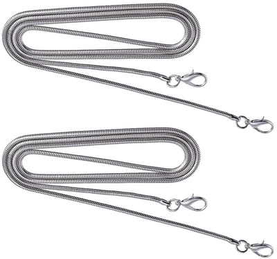 Dailygoody - Platte Handtas Kettingriem - Vervangbare Schouderriem - Zilverkleurig - Verlengingsriem voor Handtassen - Geschikt voor Diverse Tassen - .