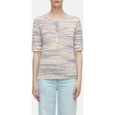 Closed Henley Short Sleeve Knits Multi Colour Size: XS | Sweaters Outlet | Dames |