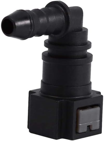 Allecto Plus - Brandstofleiding Quick Release Connector voor Motorfiets - Vrouwelijke 7.89mm Elleboog - ID6 - Slang Koppeling - Duurzaam Materiaal