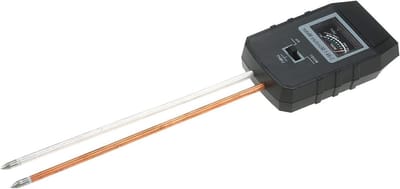 Bodem Test Kit - pH Meter Vochtmeter - Planten Verzorgen - 3-in-1 Functionaliteit - 15 cm Diepte - Zwart