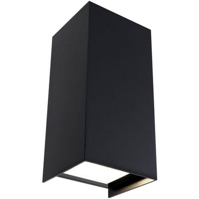LED-wandlamp Flame IP44 hoekig 102x220 mm 3000K 2x5,8W 2x540lm 230V 105° Antraciet Aluminium