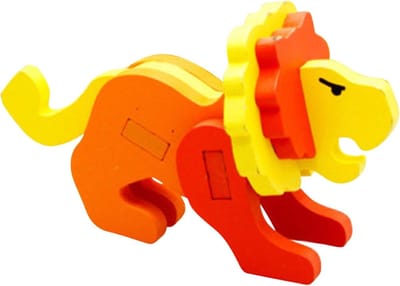 Dieren Bouwstenen - Puzzel Model - Creatief Spelen - Verschillende Modellen - 16 x 3.5 x 7 cm - Multicolor