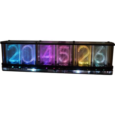 DS3231 Digitale LED-wekkerset met elektronische klok met 6 cijfers en groot lettertype Semi-finished zwart