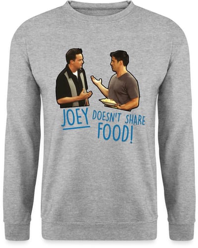 Friends Joey Doesn't Share Food Chandler Sweater Heren
