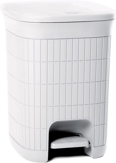 Pedaalemmer 'Domus' - 20 liter - Dust White – Gerecycled kunststof