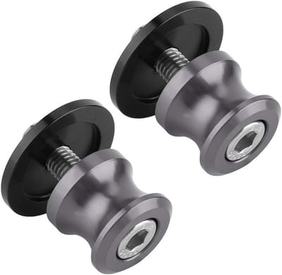 2 Stuks 6mm Motorfiets CNC Achterstand Swivel Arm Coil Sliders voor YZF R1 - Standaard Swingarm Bobbins, Paddock Stand en Titanium Kleur Accessoires