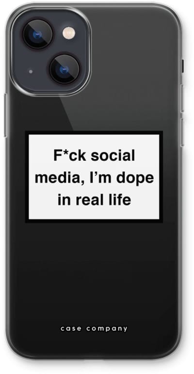 Case Company® - Hoesje geschikt voor iPhone 13 hoesje - I'm dope - Soft Cover Telefoonhoesje - Bescherming aan alle Kanten en Schermrand