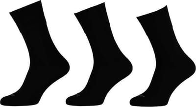 Apollo - 6-Pack - Merino Diabetessokken - Losse Boord - Naadloos - Heren - zwart - 39-42 - 120104000