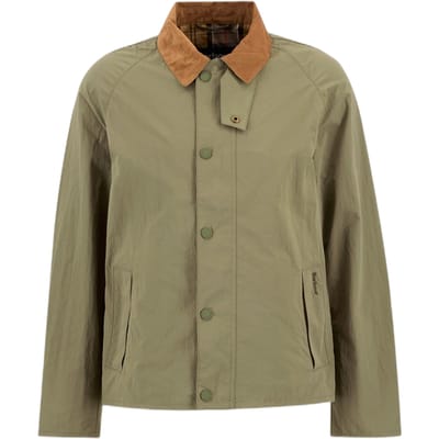 jas Barbour tracker douchedichte jas - stoffige olijf
