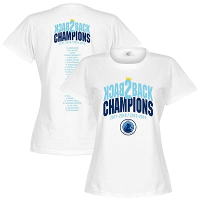 City Back to Back Champions Squad T-Shirt - Wit - Dames - XXL