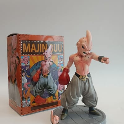 Figurines JT Studio Same Buu et Boxe Dragon Ball Z, anime Kung Fu chinois, sourire maléfique, posture de combat, mini figurine PVC, jouet cadeau brown