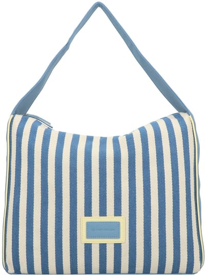 TOM TAILOR Schoudertas Malie Hobo Bag Stripes Blue Lichtblauw