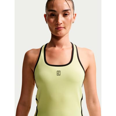 Nike Court Dri-Fit Advantage Tanktop Dames-limoen