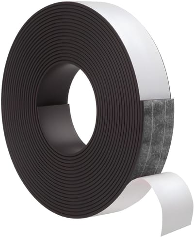 Dailygoods - Magneetband, 4 m, extra sterk, 2 mm (dik) x 15 mm (breed), zelfklevend, sterk, 1 rol, magneetplakband, zelfklevend, zwart, magneetstrip, op maat te snijden, magneetbanden voor doe-het-zelf