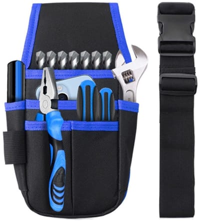 Cosensi - Tool Bag - Multifunctionele Gereedschapszak - Duurzaam en Sterk - Blauw - Organizer voor Electriciens - Professionele Gereedschapstas