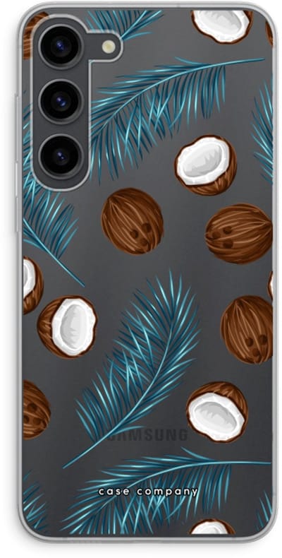 Case Company® - Hoesje geschikt voor Samsung Galaxy S23 Plus hoesje - Kokosnoot - Soft Cover Telefoonhoesje - Bescherming aan alle Kanten en Schermrand